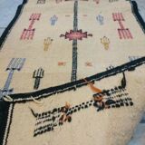 Kilim multicolor wool corridor  186x56cm