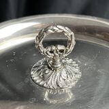 Tableware, Thermid silver metal ice bucket, glass bowl, lion handles X