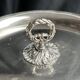 Arts de la table, seau à glace Thermid métal argenté bol verre anses lion X
