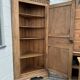 Late 19th century corner in solid elm
