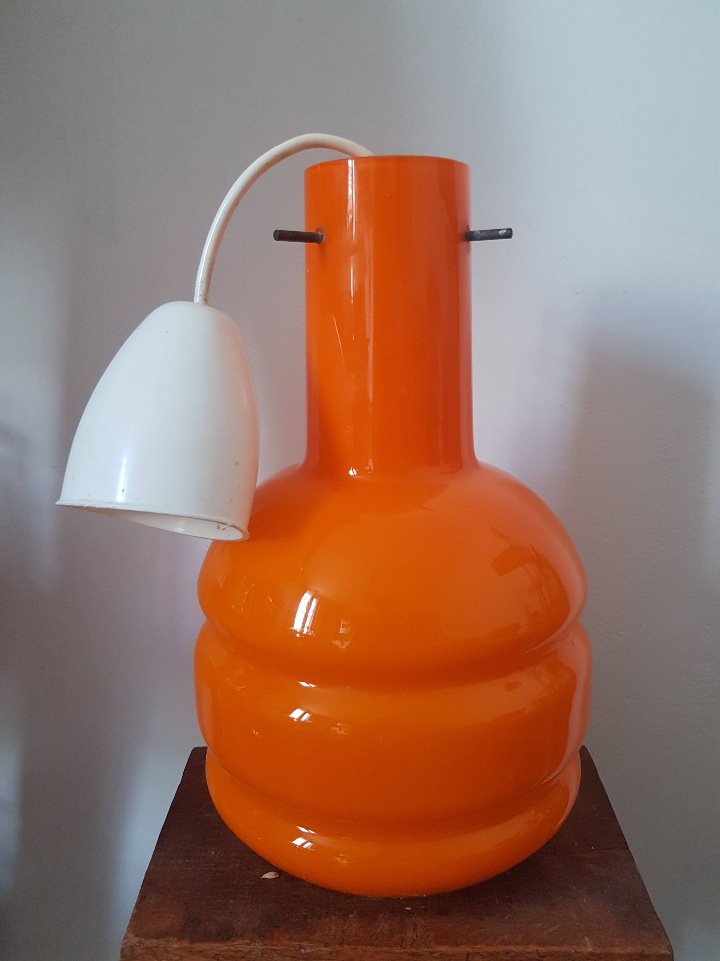 Vintage orange pendant light