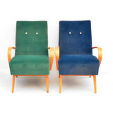 Pair of armchairs, designed by J. Smídek TON, Czechoslovakia, 1960s