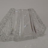 Vintage Cut Crystal Glass Vase, Glasswork Novy Bor, 1950's.