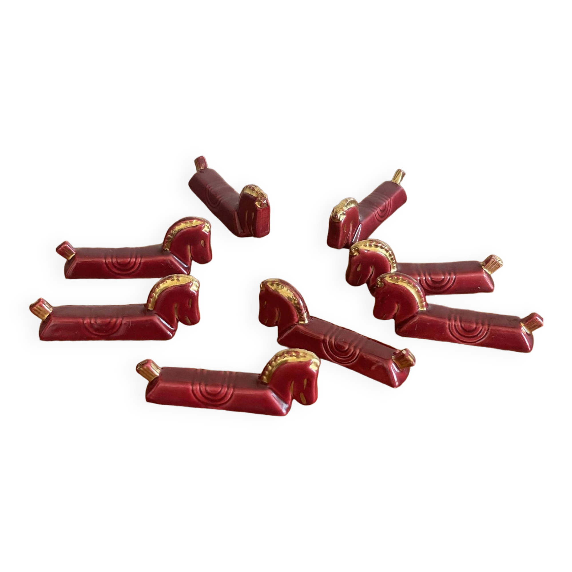 8 horse knife holders