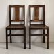 Pair of vintage bistro chairs from the 1950s