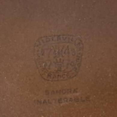 7 Niderviller stoneware flat plates