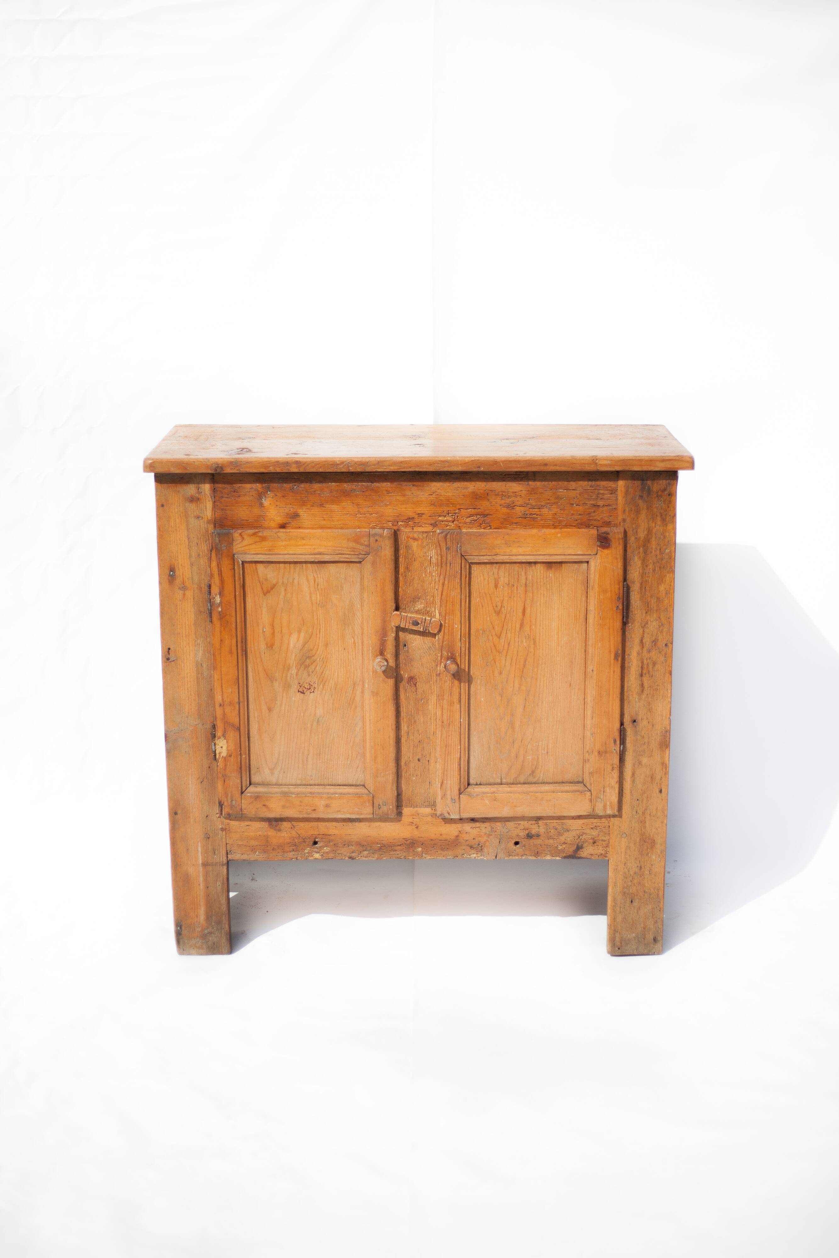 Vintage wooden furniture, sideboard, Savoyard dresser, storage furniture.