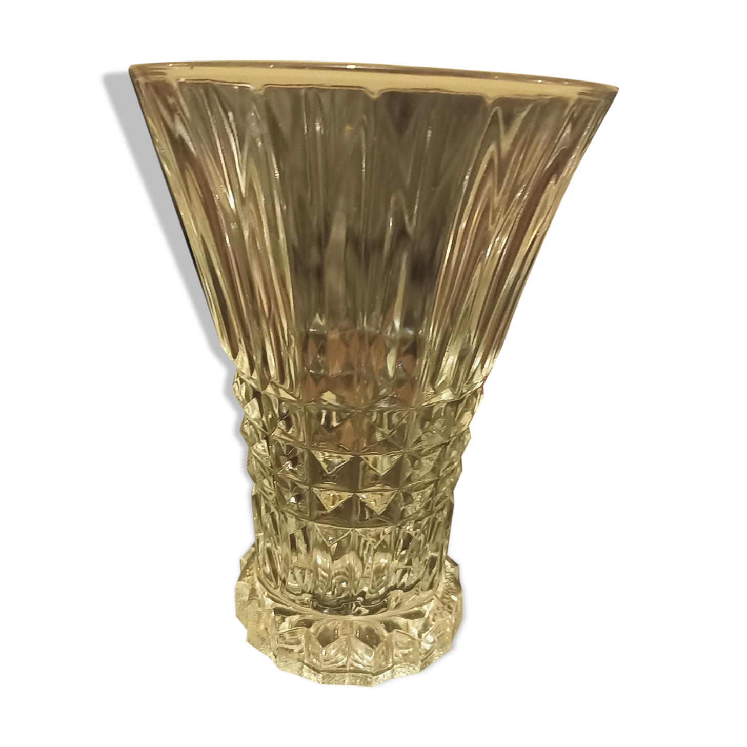 Vase en verre épais