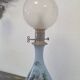 pair of oil lamps in opaline decorated 66x18
