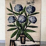 Tapestry Hortensias Bernard Buffet 70s