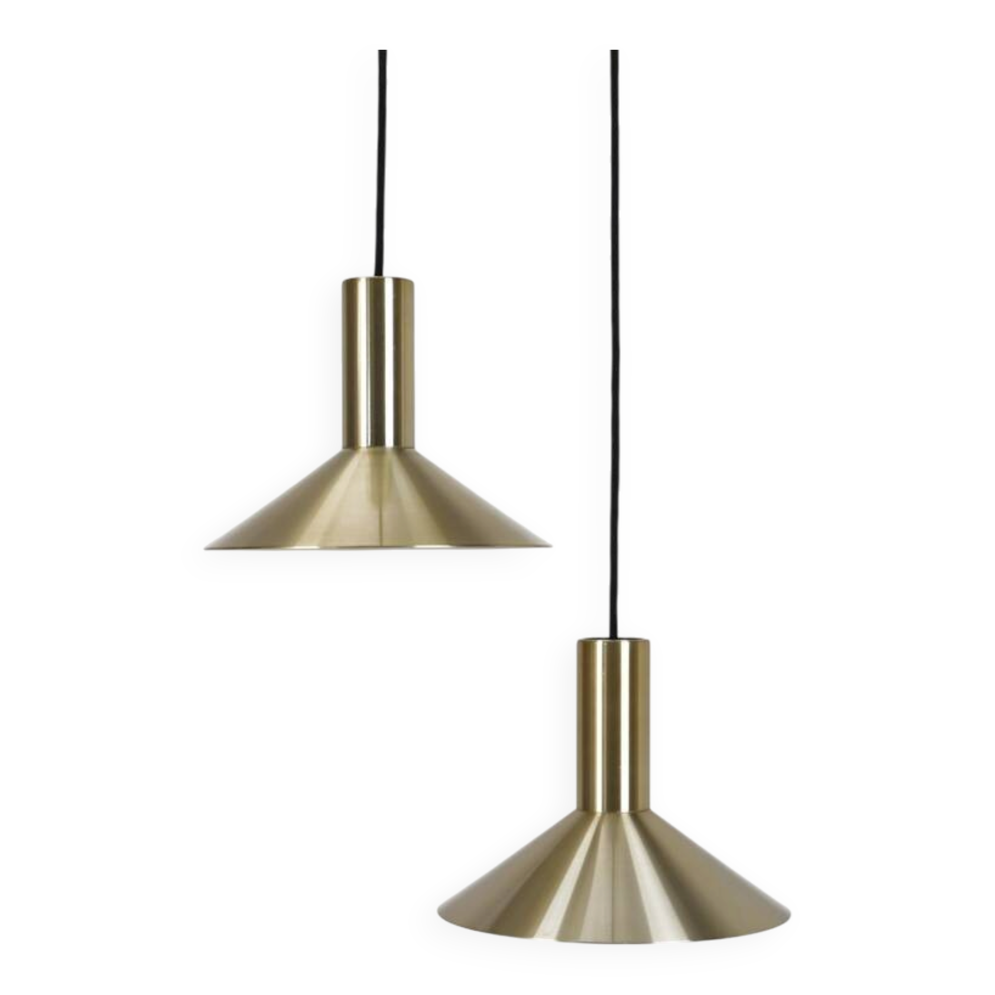 Set of 2 Fog & Mørup / Hans Due “Formel 1” pendant lamps / Mid-century Danish modern design / 1970s