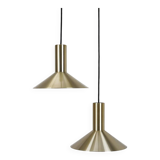 Set of 2 Fog & Mørup / Hans Due “Formel 1” pendant lamps / Mid-century Danish modern design / 1970s