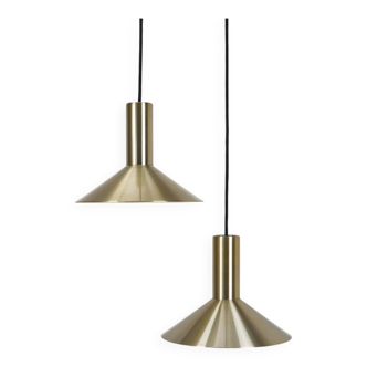 Set of 2 Fog & Mørup / Hans Due “Formel 1” pendant lamps / Mid-century Danish modern design / 1970s