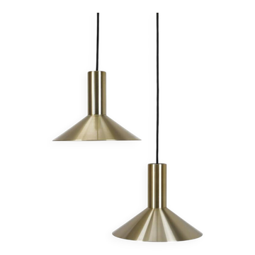 Set of 2 Fog & Mørup / Hans Due “Formel 1” pendant lamps / Mid-century Danish modern design / 1970s