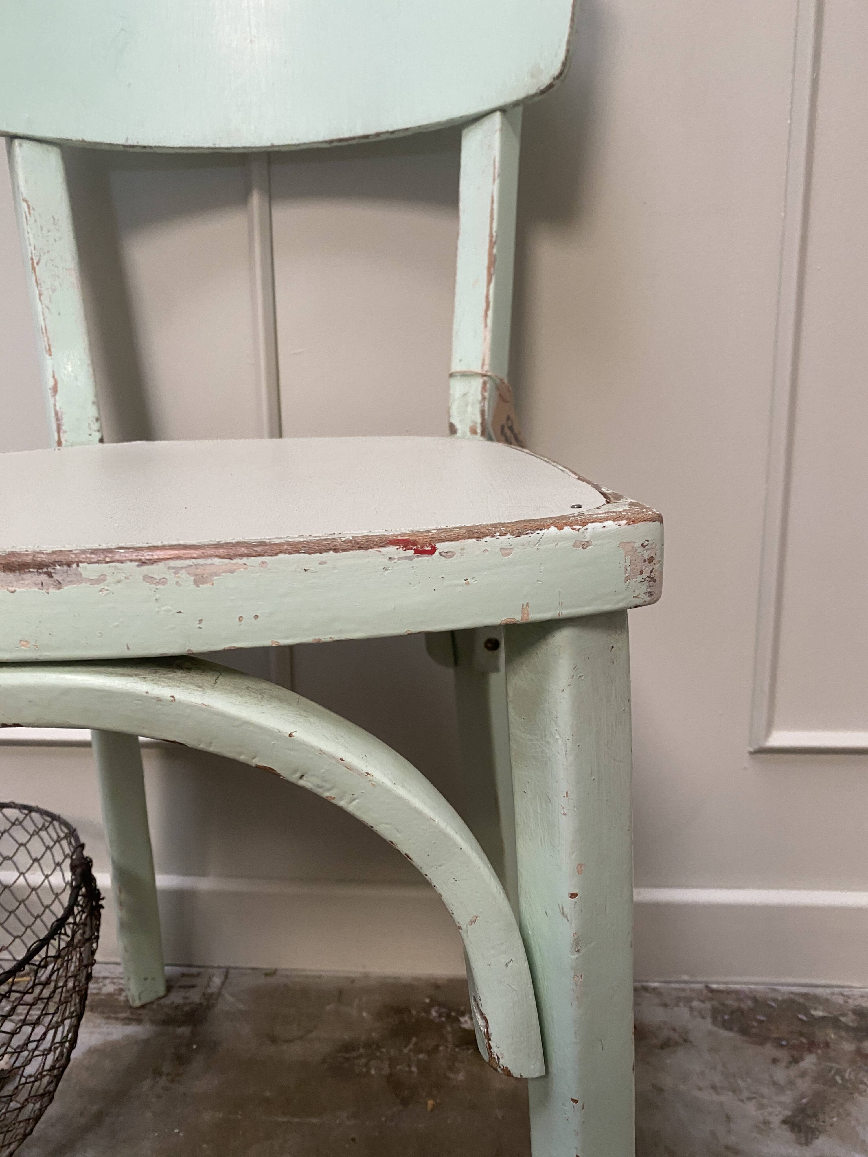 Chaise bistrot vert mint