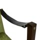 Vintage armchair solid wenge design 60s leather armrests design