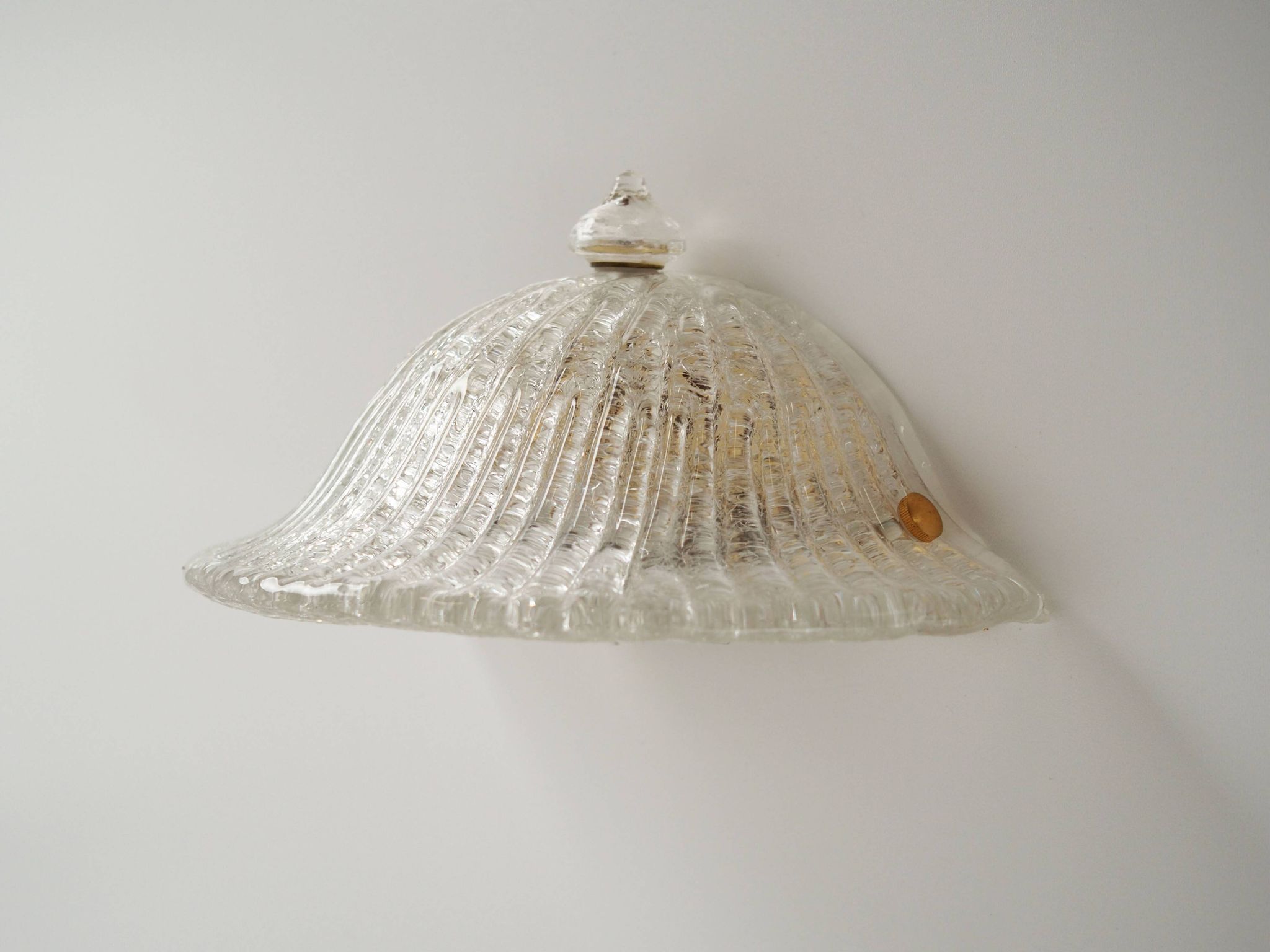 Wall lamp, Murano glass, Italian design, 1970s, manufacture: Italy