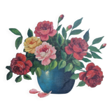 Flower painting table