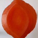 Vase coloquinte Pâte de Verre orange Art Nouveau