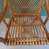 Old  Dutch Braided Wicker/Rattan Armchair.