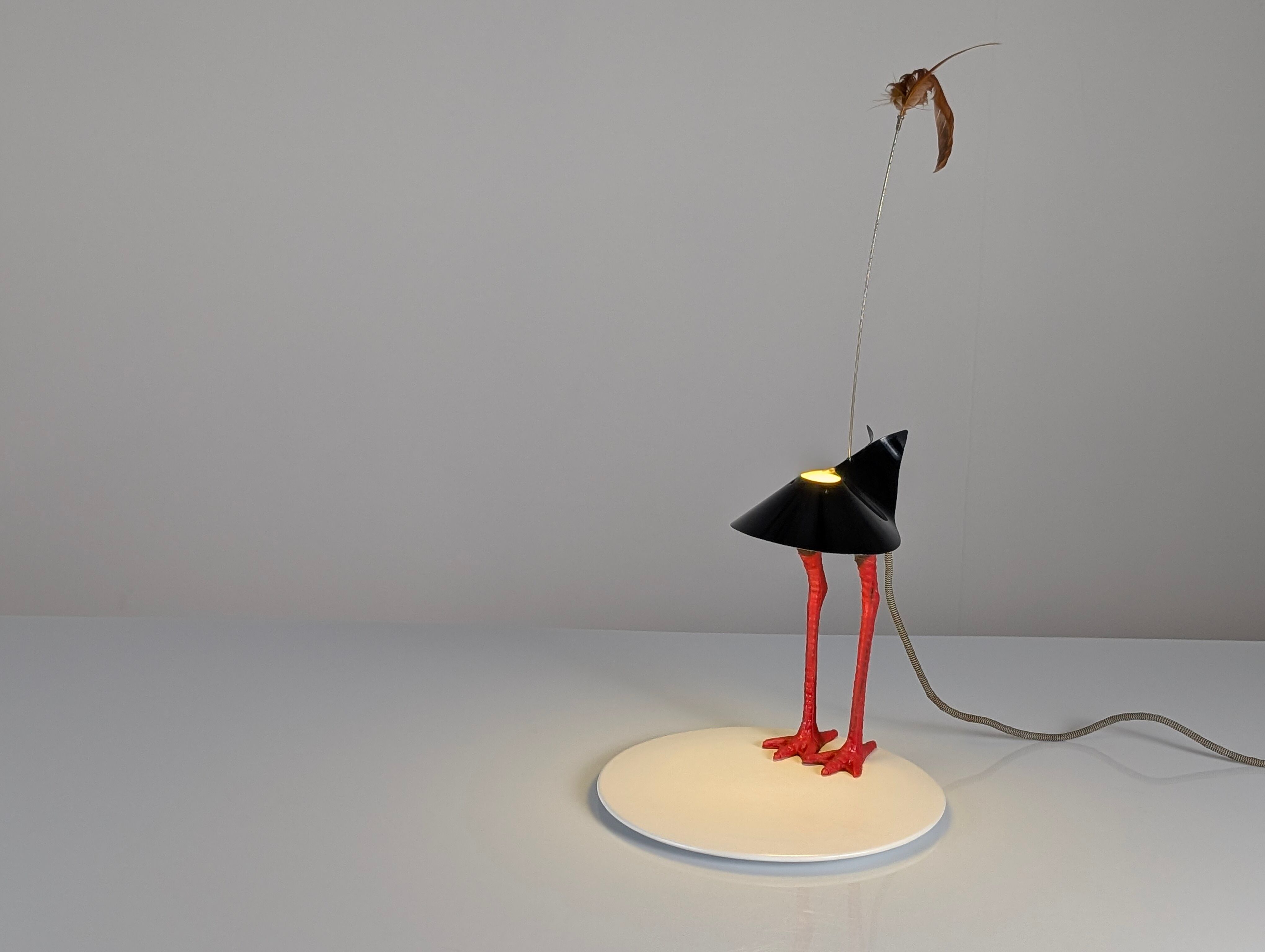 Bibibibi table lamp by Ingo Maurer signed, 1980s