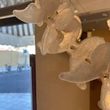 Murano mirror, white butterflies