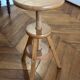 Vintage wooden tripod artist watchmaker stool brutalist workshop