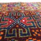 Small oriental wool rug - 80 x 46cm