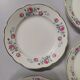 Lot de 10 assiettse a dessert Sarreguemines digoin Fleurs rose liseré doré