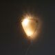 Vintage metal and perspex 1950 wall lamp