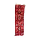 Tapis Marocain Boujad rouge - 90 x 313 cm
