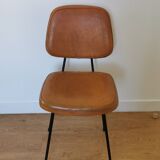 Chaise cuir vintage