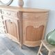 Low buffet in solid cherry wood renovated – Louis XV style – 250 cm