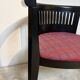 Black lacquered armchair