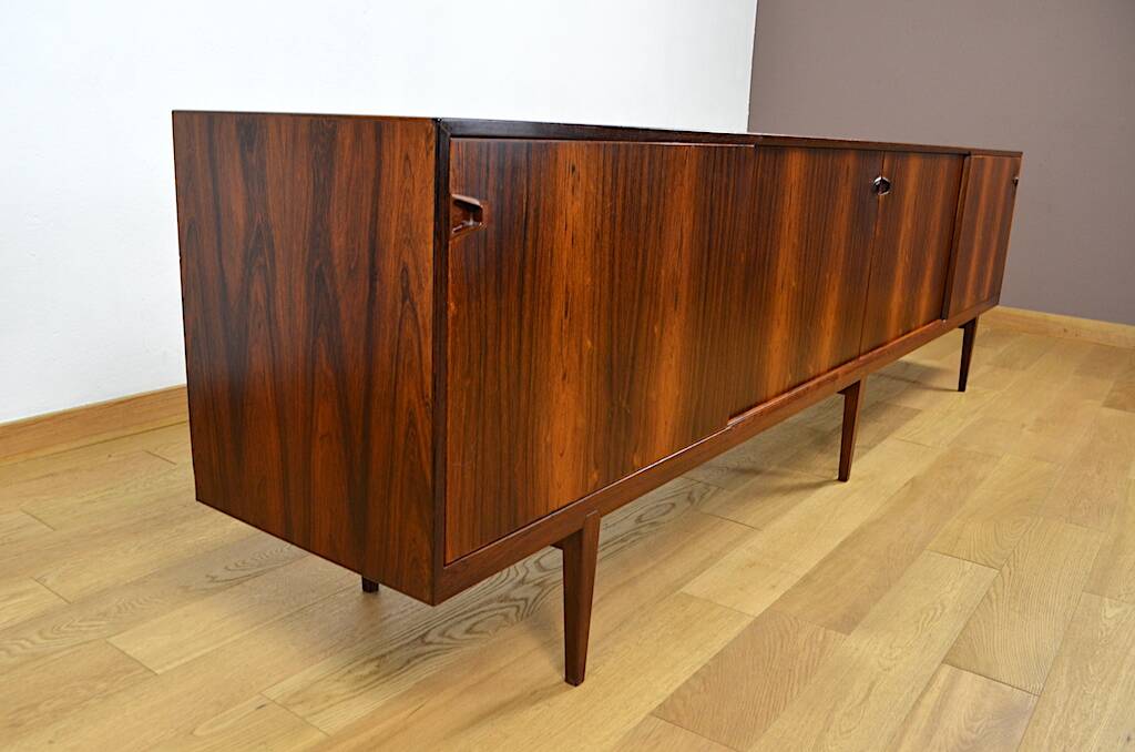 Enfilade Danoise Henry Rosengren Hansen en palissandre de Rio, 1950