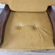 1980s leather and solid wood armchairs