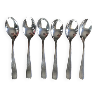 Set of 6 Nuovo Milano Alessi dessert spoons