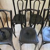 Lot 11 black Baumann bistro chairs