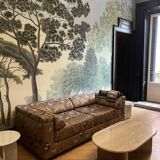 Rectangular coffee table oblong format 100% Roman Travertine