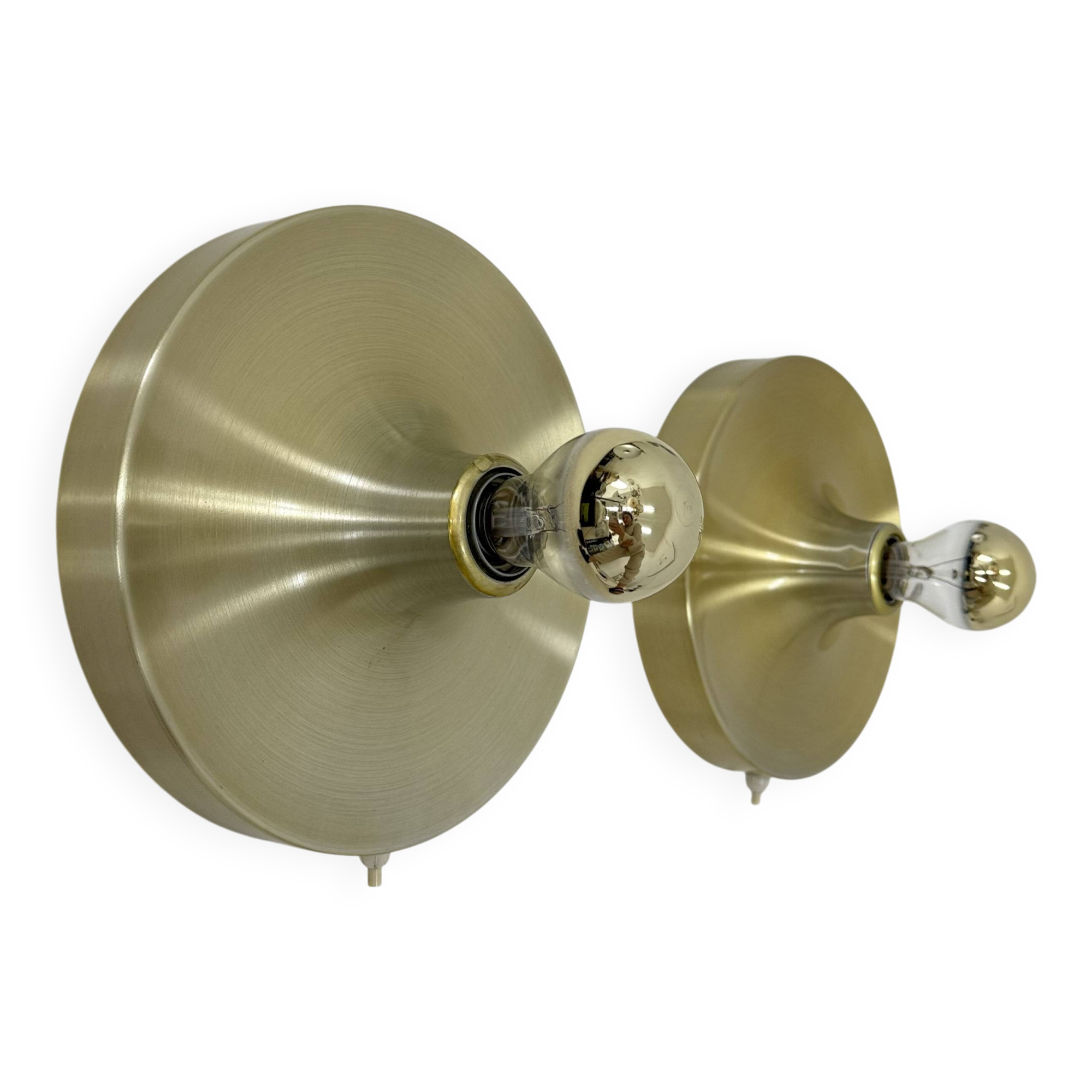 Mid-century design honsel space age disc lamp , 1970s attributed to Charlot
