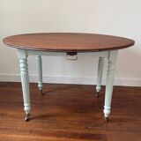 Round mahogany table