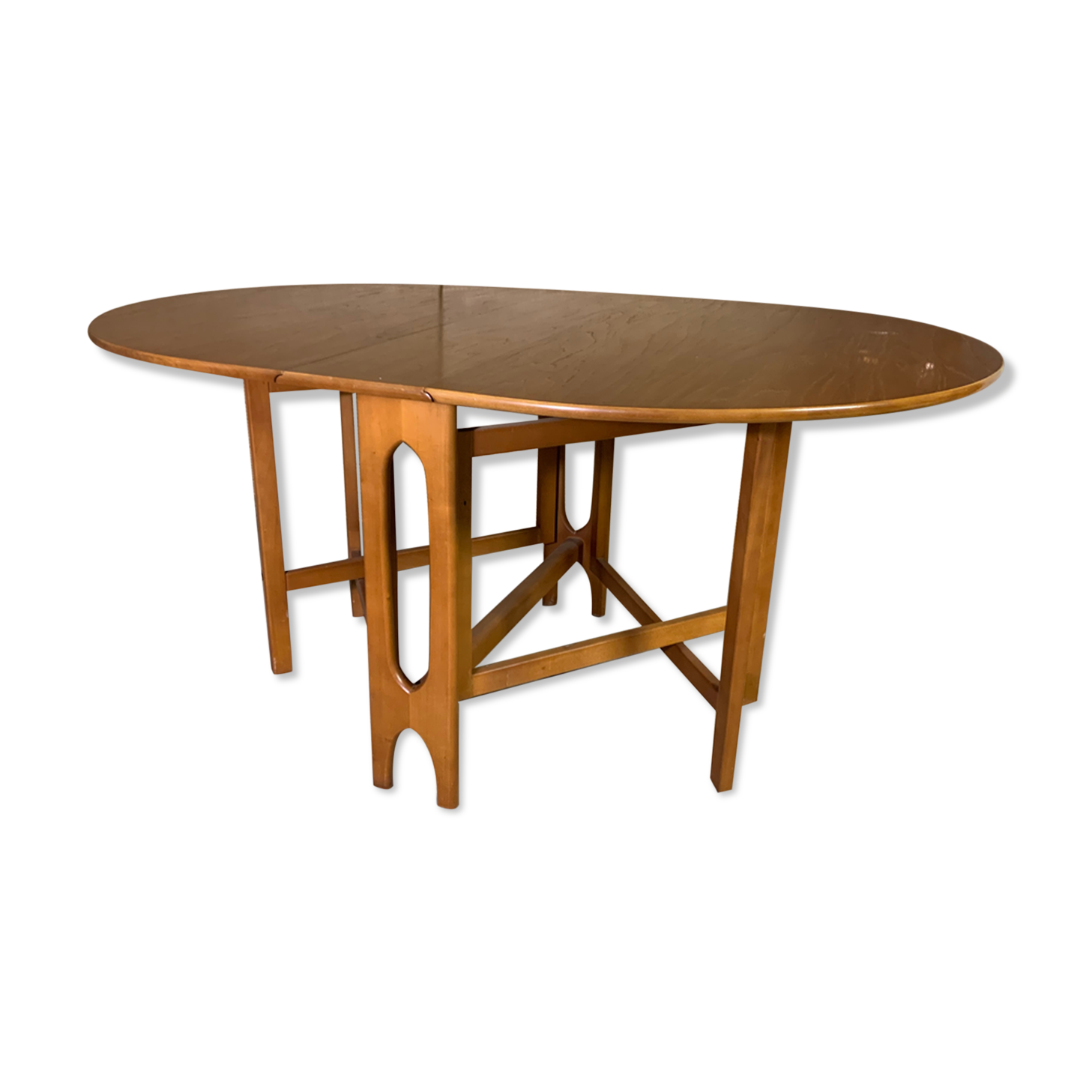 Teak flap table Scandinavian style
