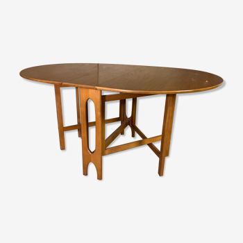 Teak flap table Scandinavian style