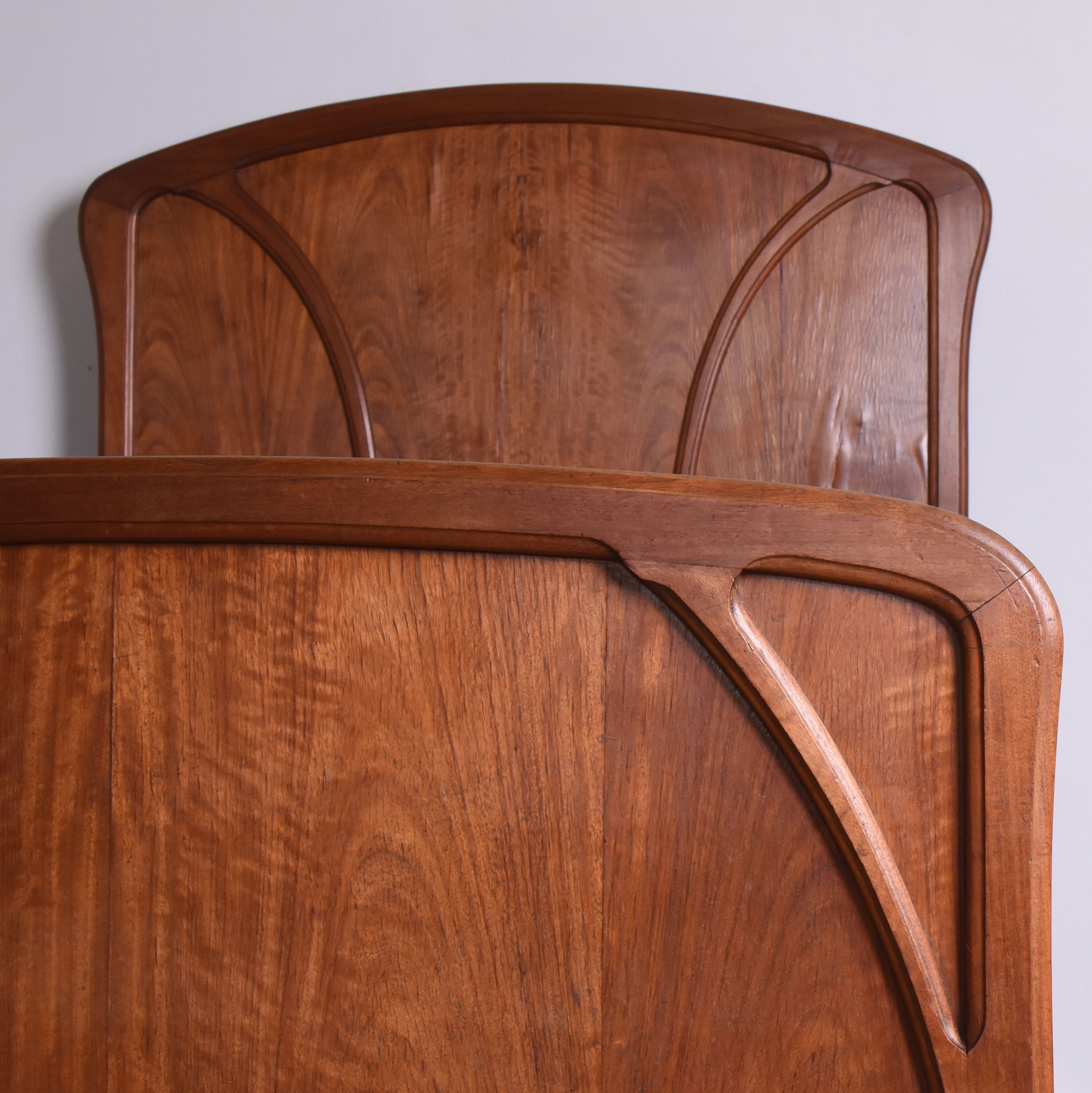 Wooden bed, early 20th century.