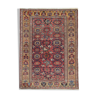 Ancien tapis sultanabad en laine florale fait à la main - 171x233cm