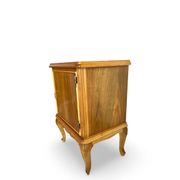 Tables de chevet italiennes en placage de noyer du milieu du siècle, années 1960.