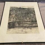 Original landscape drawing Vera Zilzer