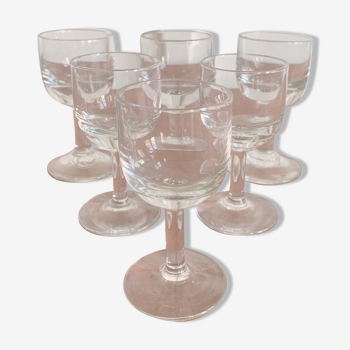 6 aperitif glasses