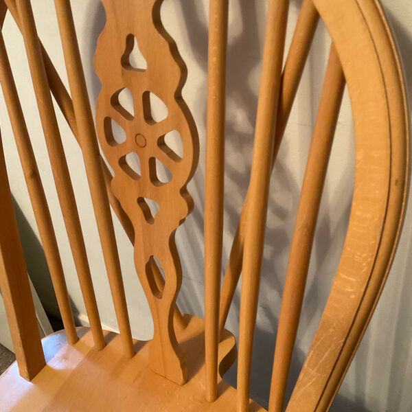 Série de 6 chaises hollandaises en hêtre massif