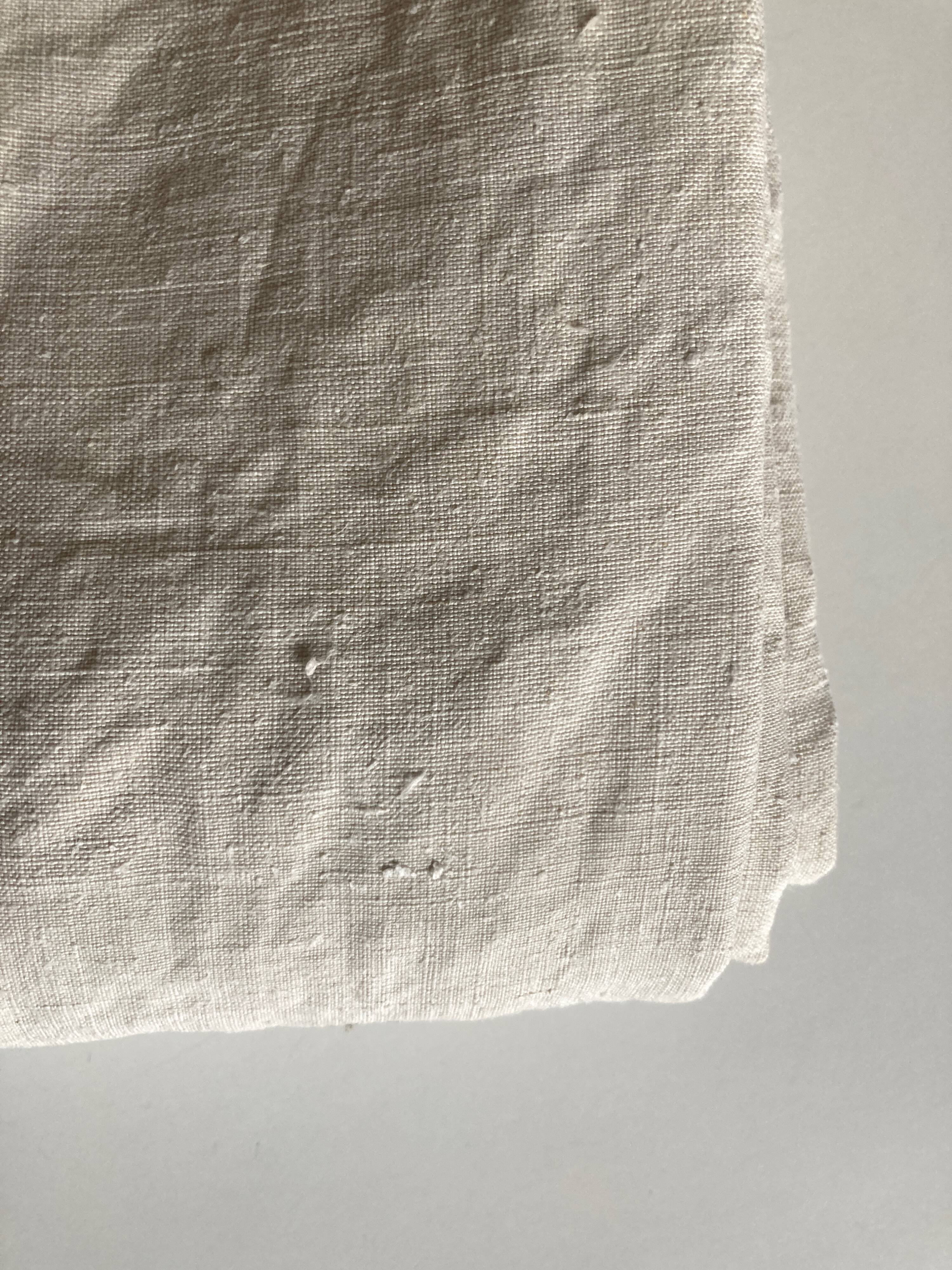 Washed raw linen cloth tablecloth 19th reserve linen L3m45